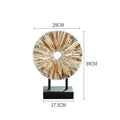 Round Golden Resin Figurine-Home Decor > Figurines-casanuva-casanuva