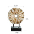 Round Golden Resin Figurine-Home Decor > Figurines-casanuva-casanuva