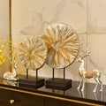 Round Golden Resin Figurine-Home Decor > Figurines-casanuva-Gold L-casanuva