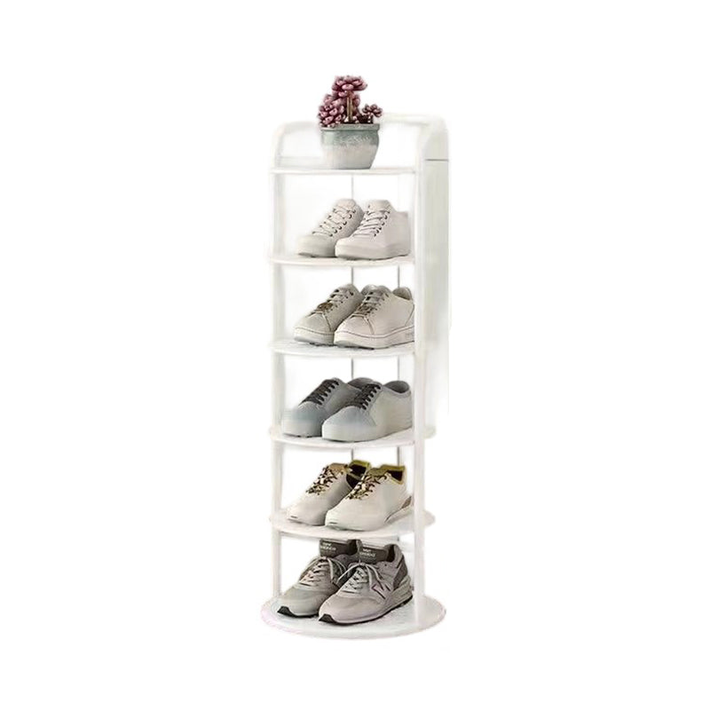 Round Iron Carbon Steel Shoe Storage 5/6/7/8-Tier for Entryways-Furniture > Shoe Racks-casanuva-casanuva