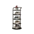 Round Iron Carbon Steel Shoe Storage 5/6/7/8-Tier for Entryways-Furniture > Shoe Racks-casanuva-casanuva