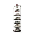 Round Iron Carbon Steel Shoe Storage 5/6/7/8-Tier for Entryways-Furniture > Shoe Racks-casanuva-casanuva