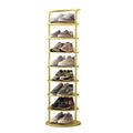 Round Iron Carbon Steel Shoe Storage 5/6/7/8-Tier for Entryways-Furniture > Shoe Racks-casanuva-casanuva