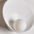 Round Iron Resin Wall Sconce Lamp 1-Light Minimalist Design-Lighting > Wall Lights-casanuva-casanuva