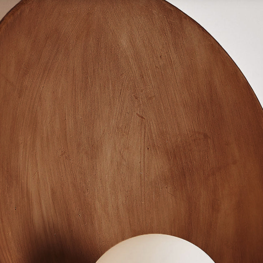 Round Iron Resin Wall Sconce Lamp 1-Light Minimalist Design-Lighting > Wall Lights-casanuva-casanuva
