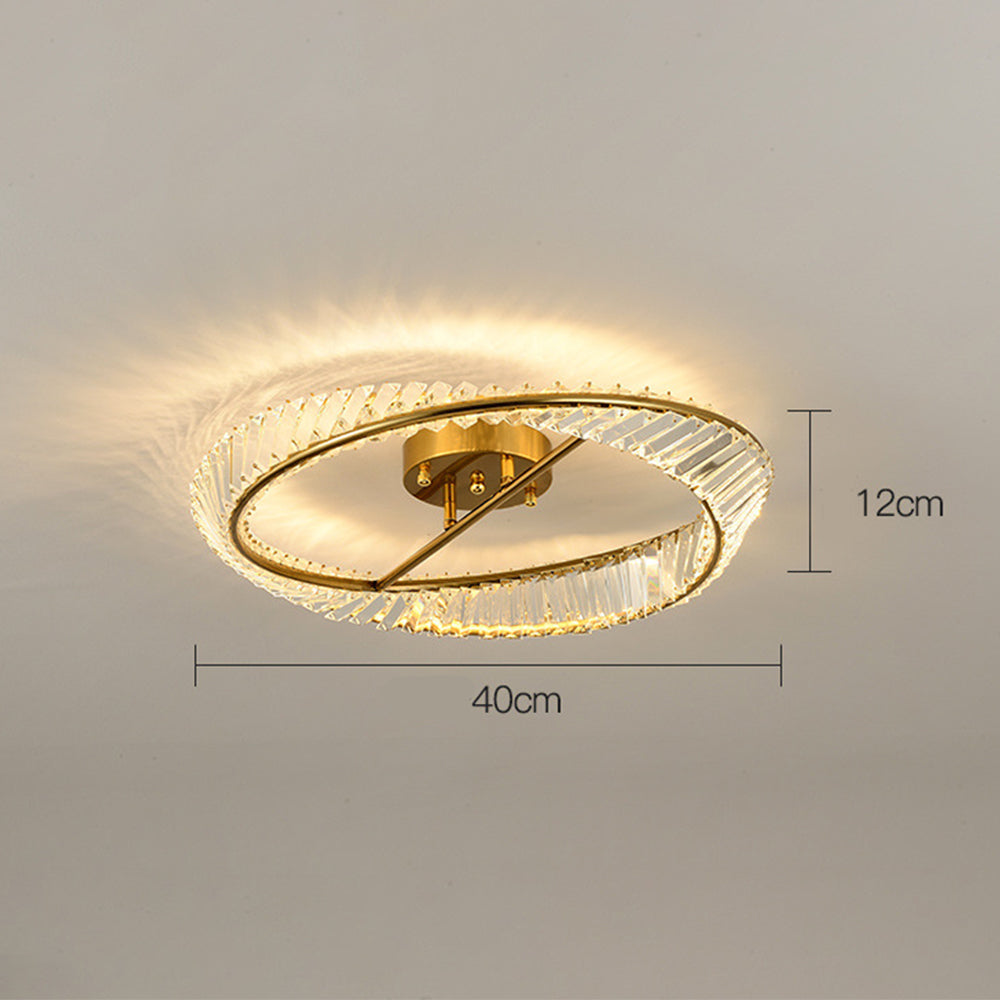 Round LED Crystal Ceiling Lamp for Living Room Lighting-Lighting > Ceiling Lights-casanuva-casanuva