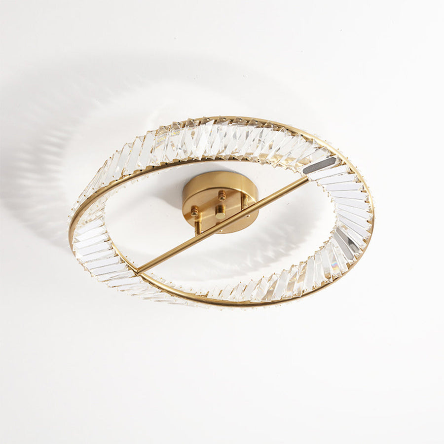 Round LED Crystal Ceiling Lamp for Living Room Lighting-Lighting > Ceiling Lights-casanuva-casanuva