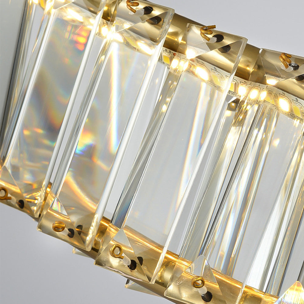 Round LED Crystal Ceiling Lamp for Living Room Lighting-Lighting > Ceiling Lights-casanuva-casanuva