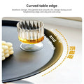 Round Metal Side Table Italian Design Compact Refined Slim-Furniture > Side Tables-casanuva-casanuva