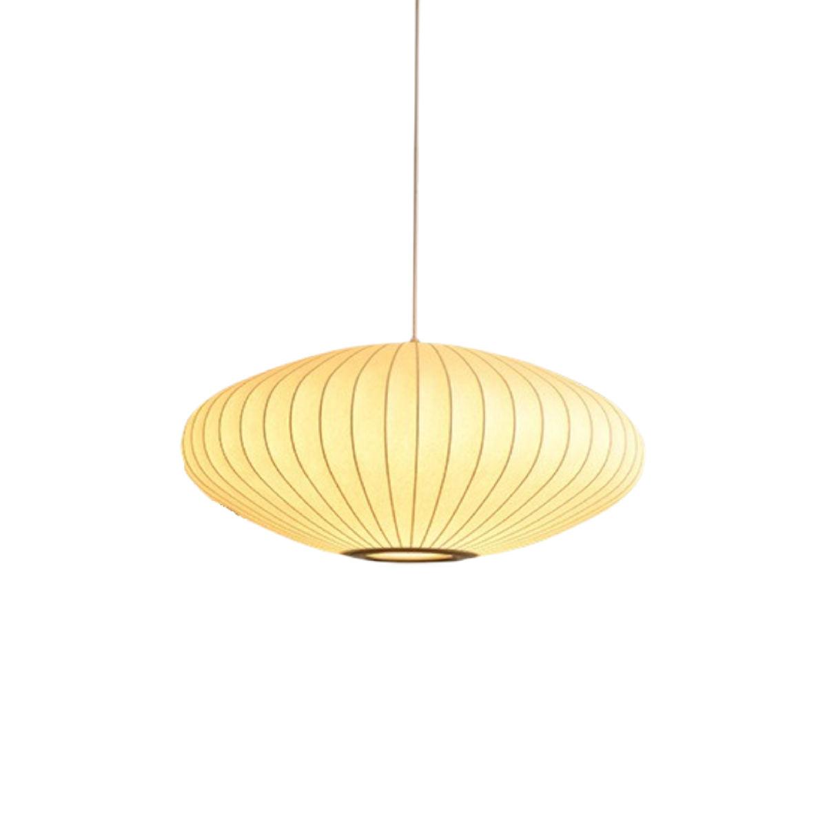 Round Pendant Lamp with Pleated Fabric Shade-Lighting > Pendant Lights-casanuva-30cm-casanuva