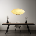 Round Pendant Lamp with Pleated Fabric Shade-Lighting > Pendant Lights-casanuva-50cm-casanuva