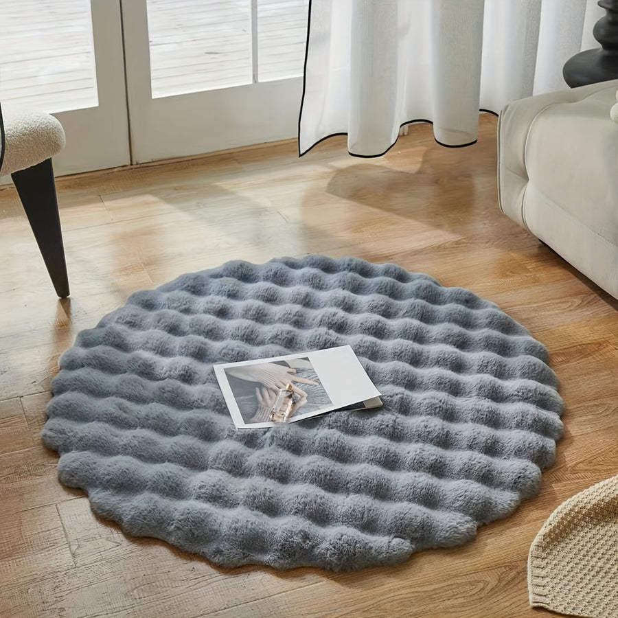 Round Rug Elegant Design for Stylish Living Spaces-Rugs & Mats > Area Rugs-casanuva-Gray-casanuva