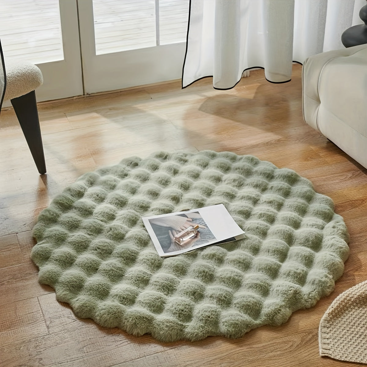 Round Rug Elegant Design for Stylish Living Spaces-Rugs & Mats > Area Rugs-casanuva-Green-casanuva