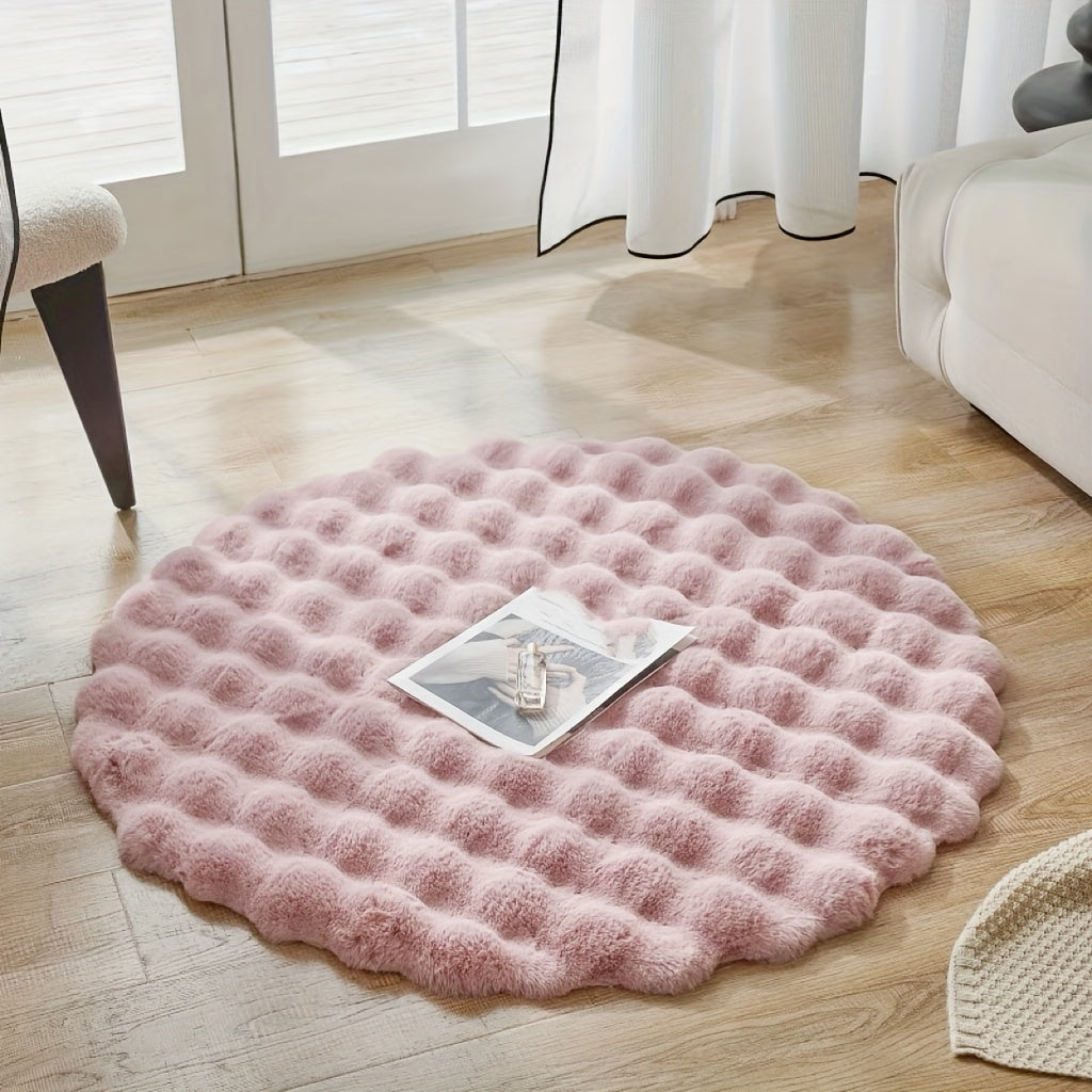 Round Rug Elegant Design for Stylish Living Spaces-Rugs & Mats > Area Rugs-casanuva-Pink-casanuva