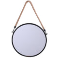 Round Wall Mirror with Rope Hanging 30 cm-Home Decor > Decorative Accessories-casanuva-casanuva
