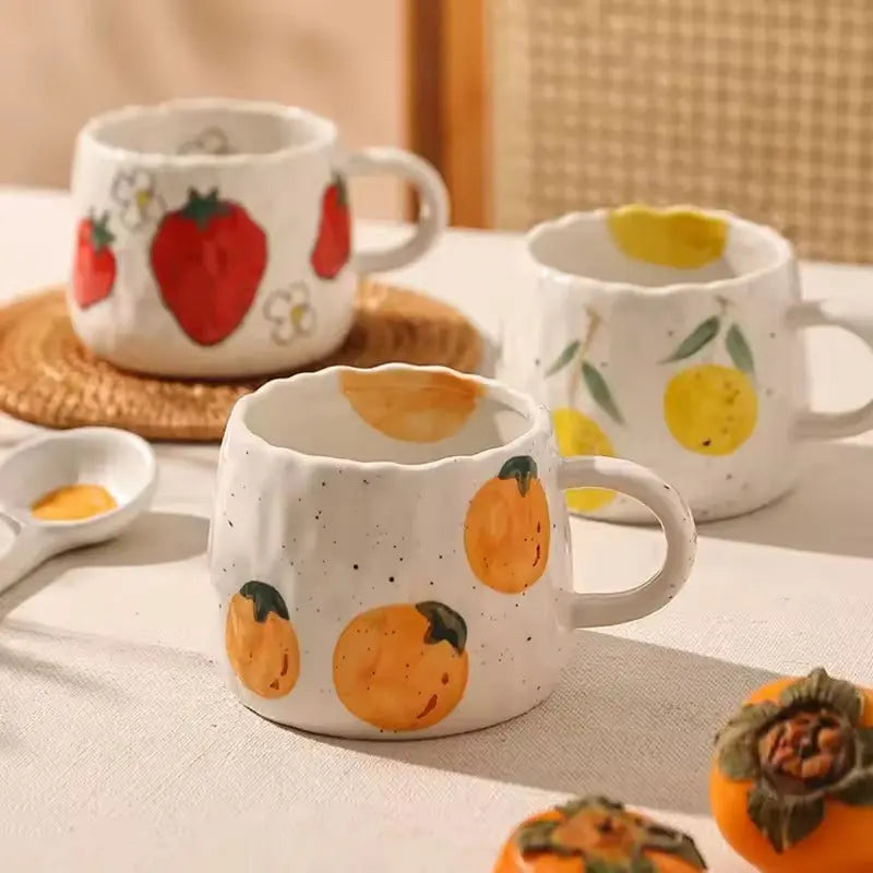 Rustic Ceramic Coffee Mug-Kitchen & Dining > Tableware-casanuva-Orange-casanuva