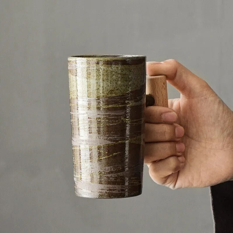 Rustic Ceramic Mug Vintage Drinkware-Kitchen & Dining > Tableware-casanuva-casanuva