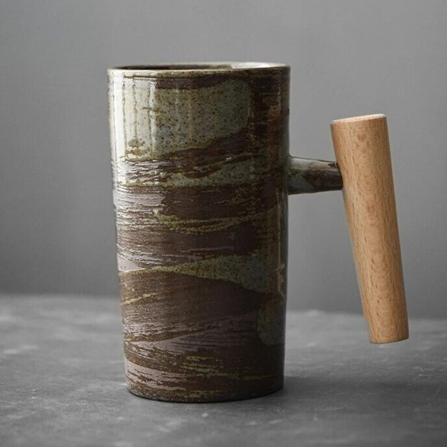 Rustic Ceramic Mug Vintage Drinkware-Kitchen & Dining > Tableware-casanuva-Landslide-Single Mug-casanuva