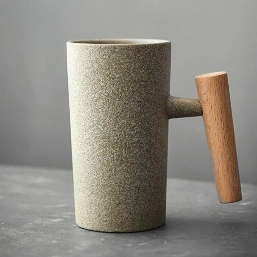 Rustic Ceramic Mug Vintage Drinkware-Kitchen & Dining > Tableware-casanuva-Sage-Single Mug-casanuva