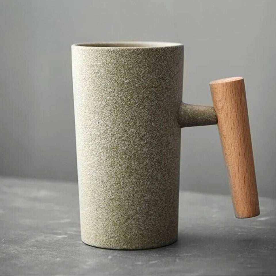 Rustic Ceramic Mug Vintage Drinkware-Kitchen & Dining > Tableware-casanuva-Sage-Single Mug-casanuva