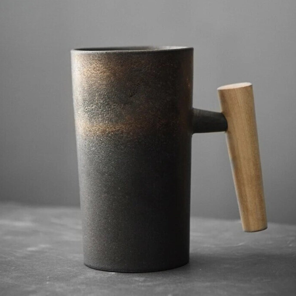 Rustic Ceramic Mug Vintage Drinkware-Kitchen & Dining > Tableware-casanuva-Volcanic-Single Mug-casanuva