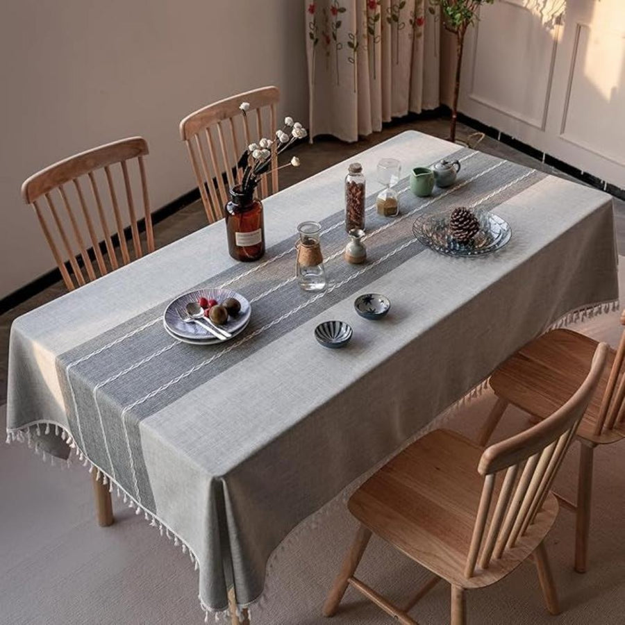 Rustic Cotton Table Cloth-Covers & Textiles > Table Cloths-casanuva-casanuva