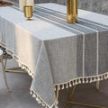 Rustic Cotton Table Cloth-Covers & Textiles > Table Cloths-casanuva-Gray-55"x55"-casanuva