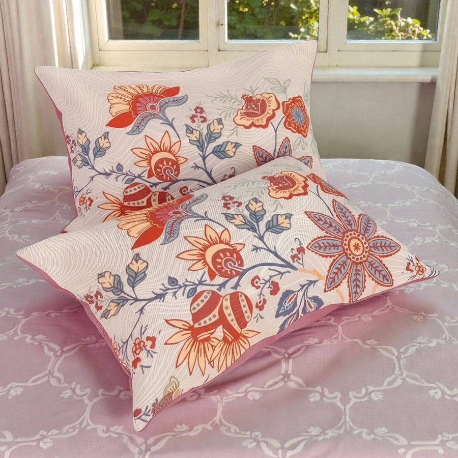 Rustic Floral Boho Pillowcases Set of 2-Bedding & Bath > Pillowcases-casanuva-casanuva