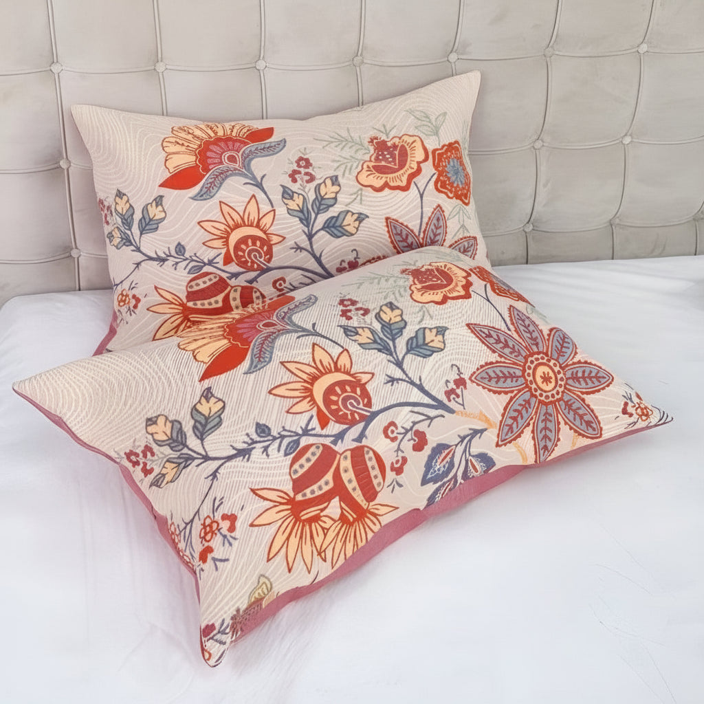 Rustic Floral Boho Pillowcases Set of 2-Bedding & Bath > Pillowcases-casanuva-casanuva