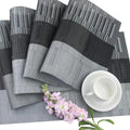 Rustic Woven Placemats Washable Heat Resistant Table Mats-Kitchen & Dining > Placemats-casanuva-casanuva