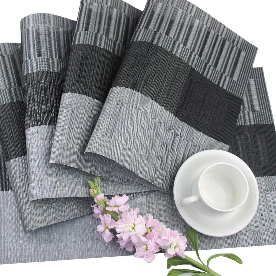 Rustic Woven Placemats Washable Heat Resistant Table Mats-Kitchen & Dining > Placemats-casanuva-casanuva