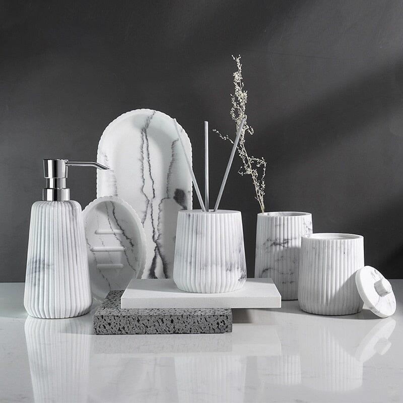Sandstone Bath Accessory Set Stylish Multipurpose Bathroom Decor-Bedding & Bath > Bathroom Accessories-casanuva-casanuva