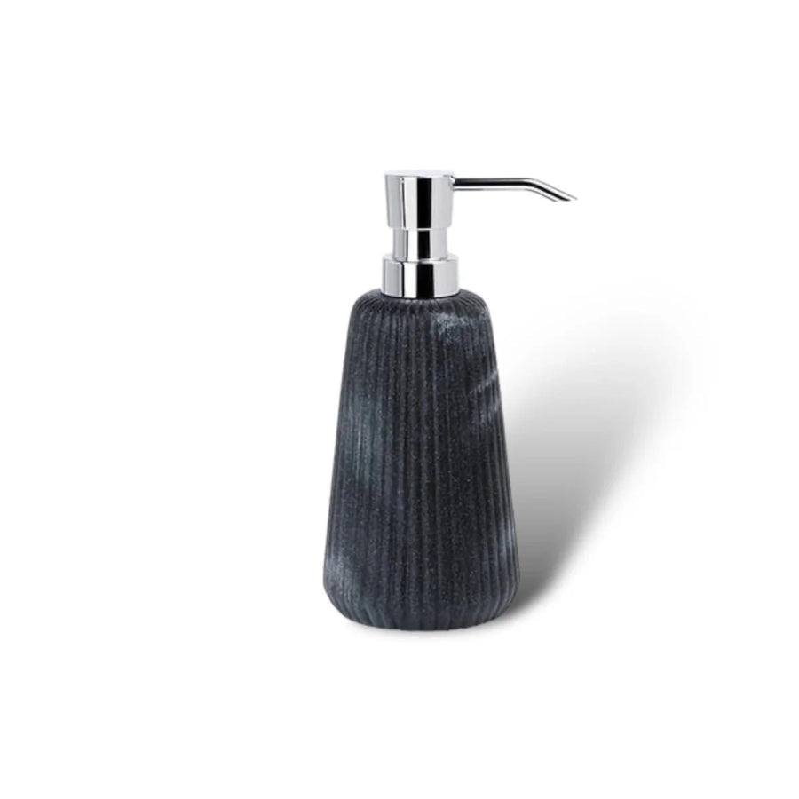 Sandstone Bath Accessory Set Stylish Multipurpose Bathroom Decor-Bedding & Bath > Bathroom Accessories-casanuva-Black & Silver Soap Di...-casanuva
