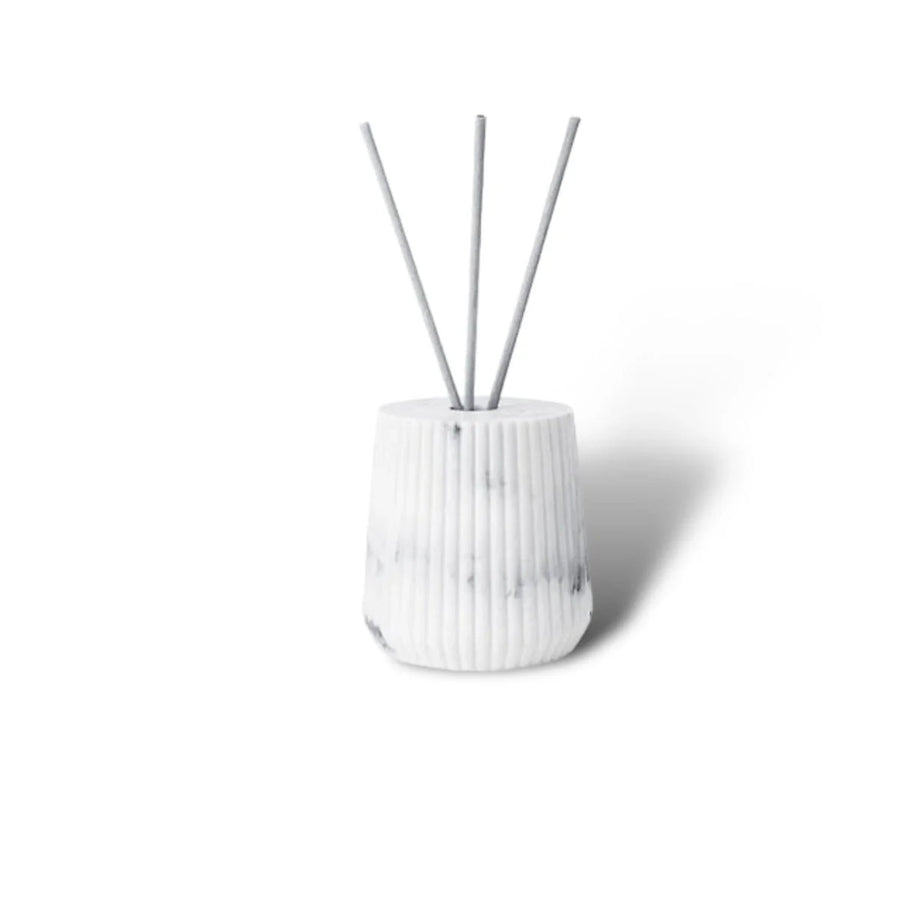 Sandstone Bath Accessory Set Stylish Multipurpose Bathroom Decor-Bedding & Bath > Bathroom Accessories-casanuva-Marble White Diffuser-casanuva
