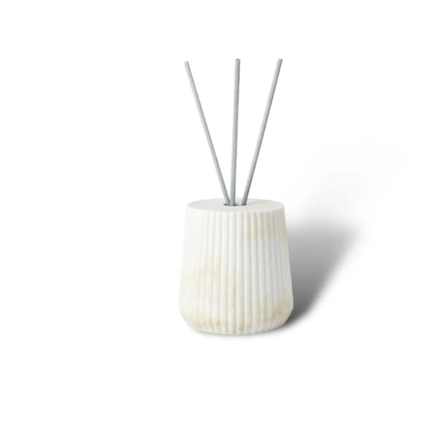 Sandstone Bath Accessory Set Stylish Multipurpose Bathroom Decor-Bedding & Bath > Bathroom Accessories-casanuva-White & Gold Diffuser-casanuva