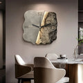 Sandstone Wall Clock with 3D Relief and Silent Quartz Movement-Home Decor > Clocks-casanuva-casanuva