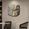 Sandstone Wall Clock with 3D Relief and Silent Quartz Movement-Home Decor > Clocks-casanuva-casanuva