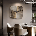 Sandstone Wall Clock with 3D Relief and Silent Quartz Movement-Home Decor > Clocks-casanuva-B-30cm x 30cm-casanuva