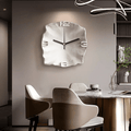 Sandstone Wall Clock with 3D Relief and Silent Quartz Movement-Home Decor > Clocks-casanuva-C-30cm x 30cm-casanuva