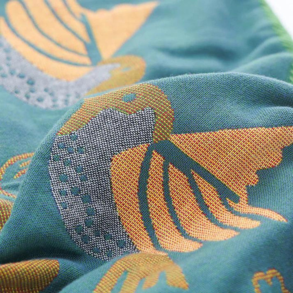 Scandinavian Bird Cotton Gauze Pillowcases Set of 2-Bedding & Bath > Pillowcases-casanuva-casanuva
