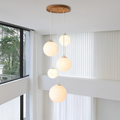 Scandinavian Chandelier Moon Lamp for Staircase Lighting-Lighting > Chandeliers & Pendant Lights-casanuva-4500K Neutral White-casanuva