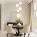 Scandinavian Chandelier Moon Lamp for Staircase Lighting-Lighting > Chandeliers & Pendant Lights-casanuva-casanuva