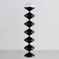 Scandinavian Cream Acrylic Iron Round Floor Lamp 1-Light for Bedroom-Lighting > Floor Lamps-casanuva-casanuva