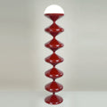 Scandinavian Cream Acrylic Iron Round Floor Lamp 1-Light for Bedroom-Lighting > Floor Lamps-casanuva-casanuva