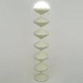Scandinavian Cream Acrylic Iron Round Floor Lamp 1-Light for Bedroom-Lighting > Floor Lamps-casanuva-casanuva