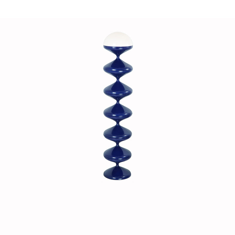 Scandinavian Cream Acrylic Iron Round Floor Lamp 1-Light for Bedroom-Lighting > Floor Lamps-casanuva-casanuva
