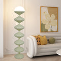 Scandinavian Cream Acrylic Iron Round Floor Lamp 1-Light for Bedroom-Lighting > Floor Lamps-casanuva-Cream-100V-120V-casanuva
