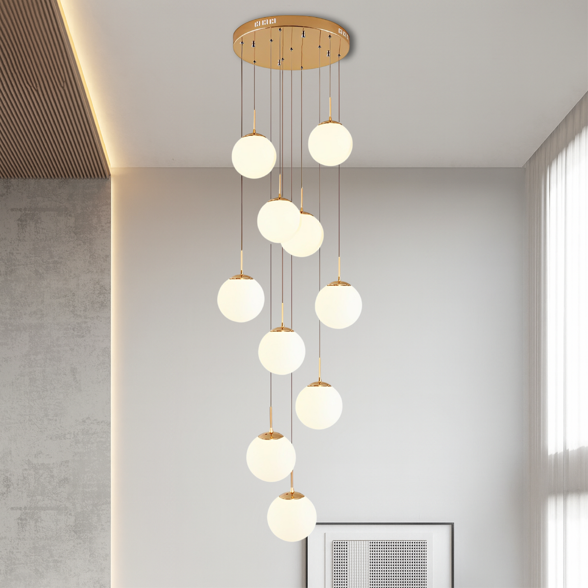 Scandinavian Stair Chandelier Modern Design-Lighting > Chandeliers & Pendant Lights-casanuva-casanuva