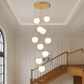 Scandinavian Stair Chandelier Modern Design-Lighting > Chandeliers & Pendant Lights-casanuva-French Gold-casanuva