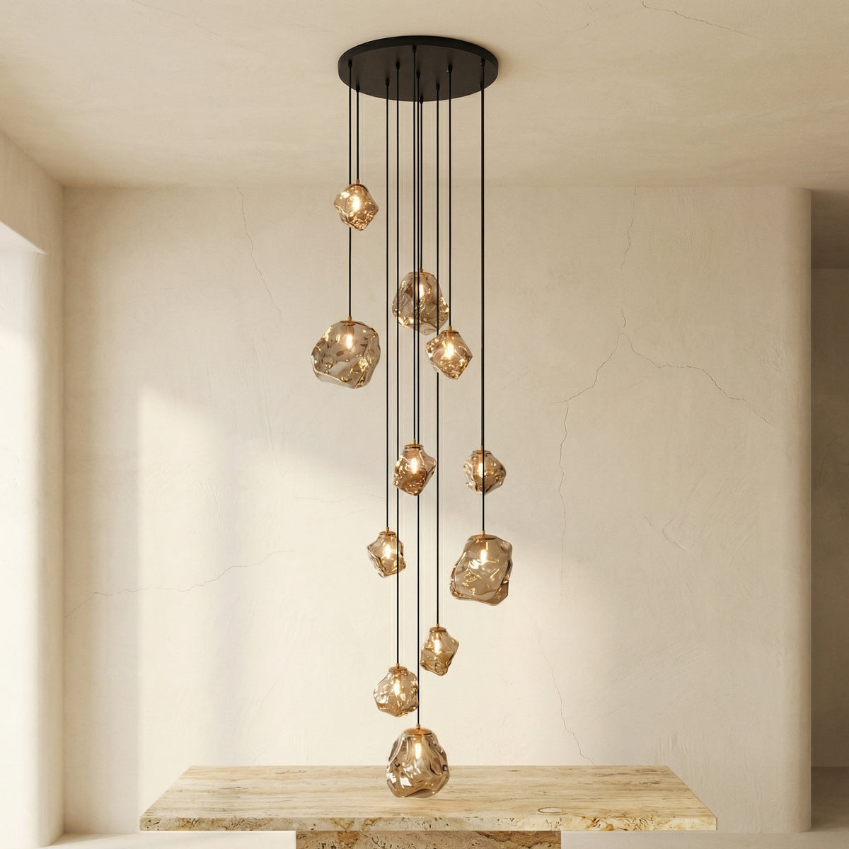 Scandinavian Villa Stair Chandelier Light Fixture-Lighting > Chandeliers & Pendant Lights-casanuva-casanuva